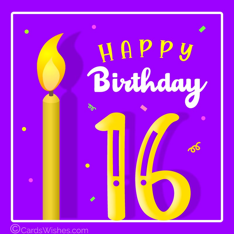 16th birthday wishes