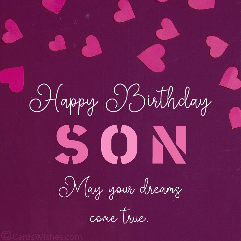 Blessings for your son's birthday