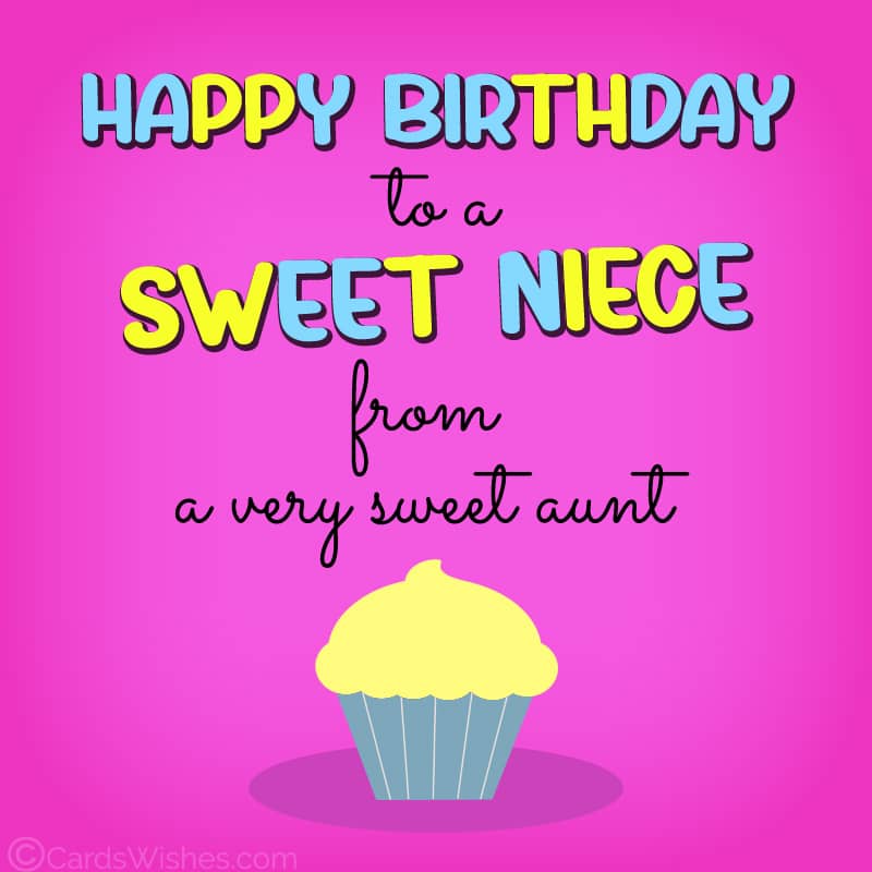Happy Birthday to a sweet niece from a very sweet aunt.