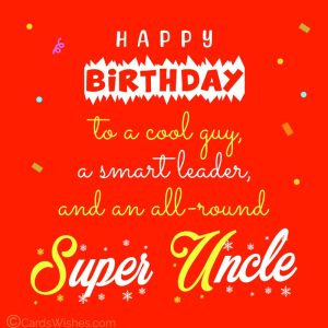 70+ Birthday Wishes for Uncle - CardsWishes.com
