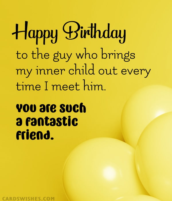 birthday wishes for male friend