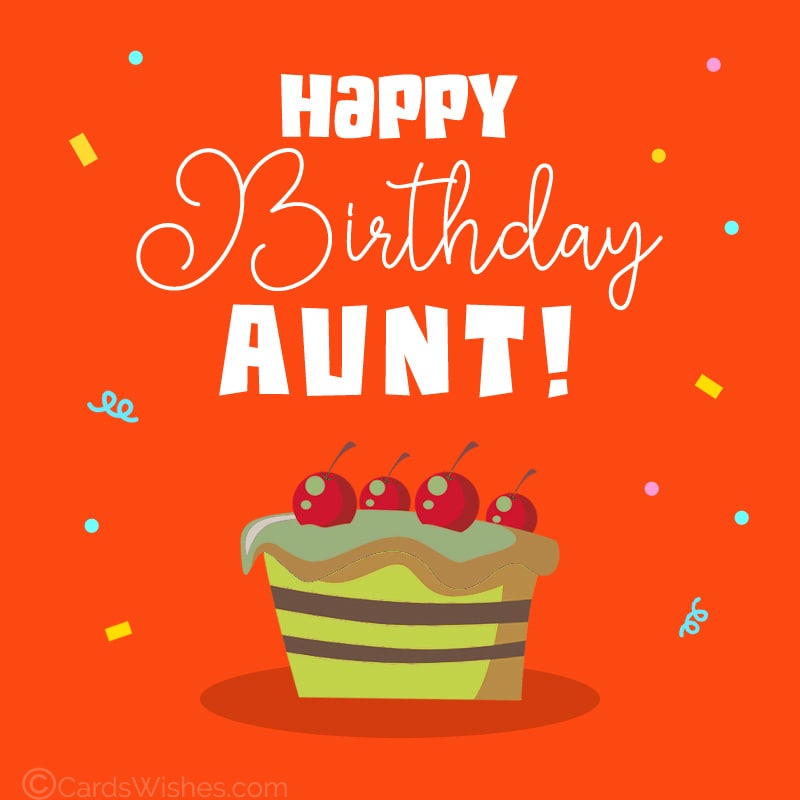Happy Birthday wishes for aunt