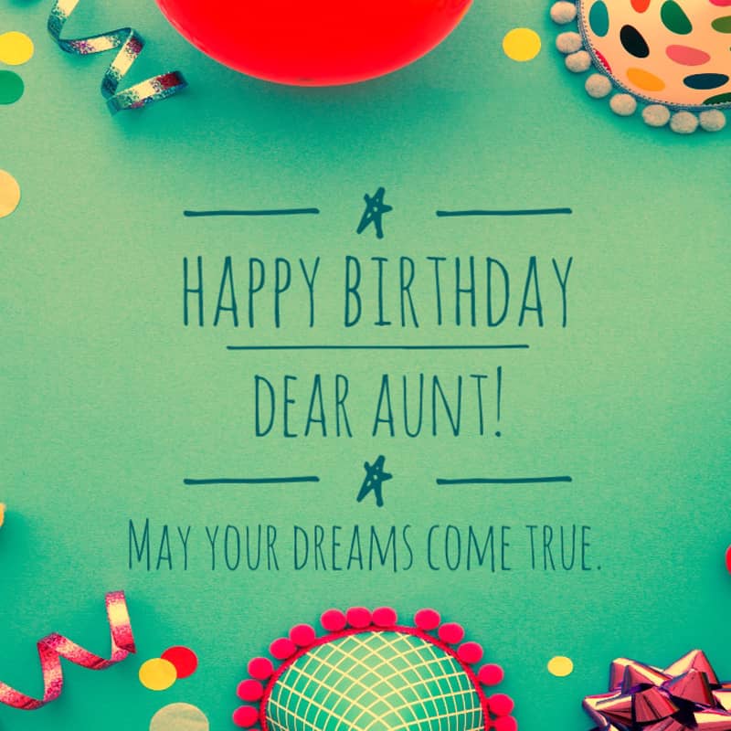 Happy Birthday Dear Aunt!