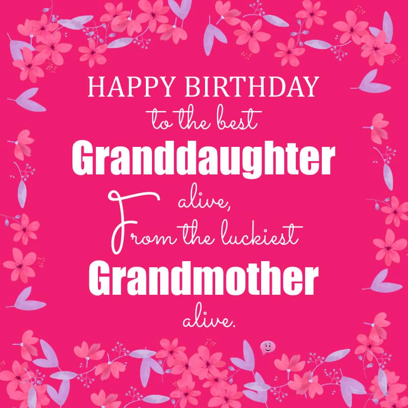 birthday wishes for granddaughters from grandmothers