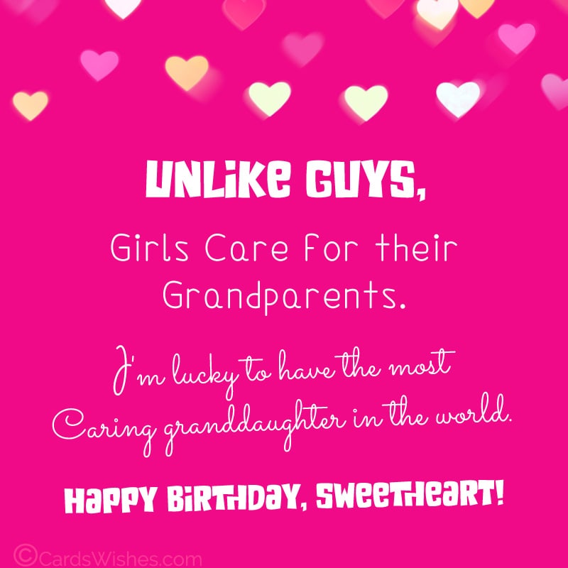 heartfelt birthday messages for granddaughter