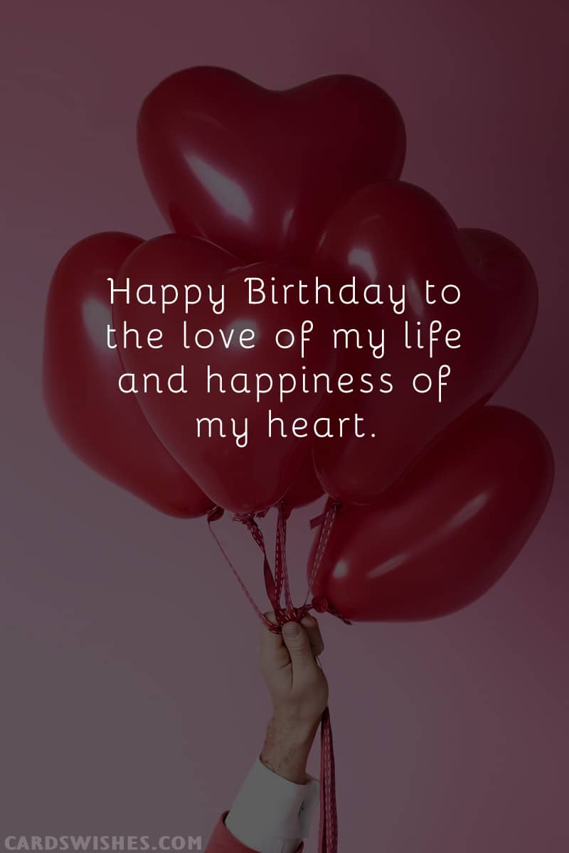 Happy Birthday to the love of my life and happiness of my heart
