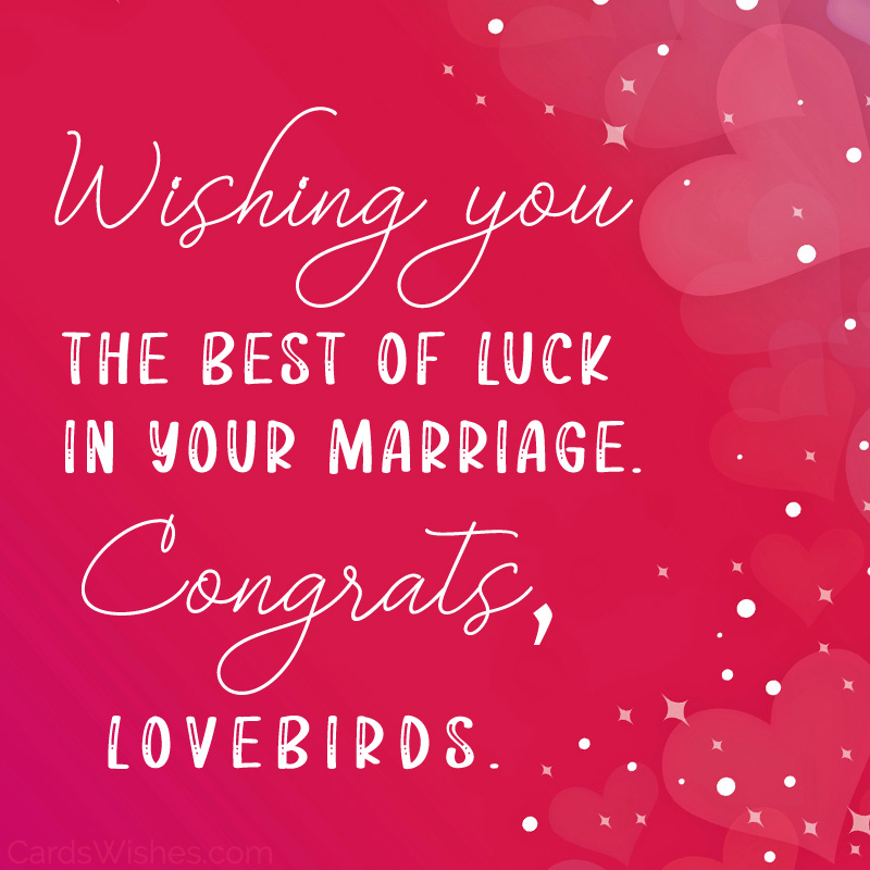 Congrats, lovebirds!