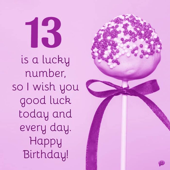 Happy 13th Birthday Wishes and Messages CardsWishes — free download