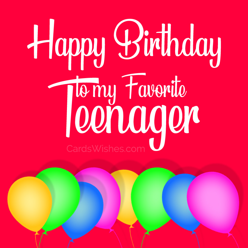 Happy Birthday to my favorite teenager.