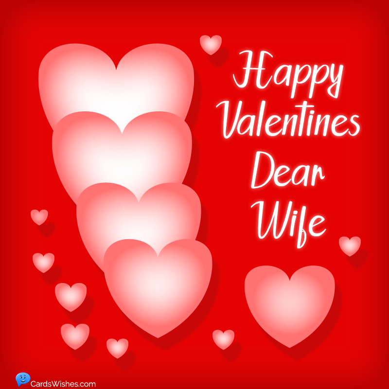 Valentine note to wife