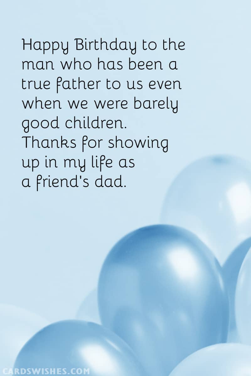 Happy Birthday to the man who has been a true father to us even when we were barely good children. Thanks for showing up in my life as a friend's dad.