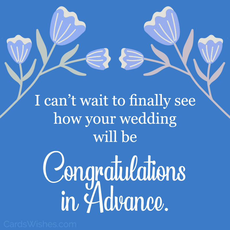 I can't wait to finally see how your wedding will be. Congratulations in advance!
