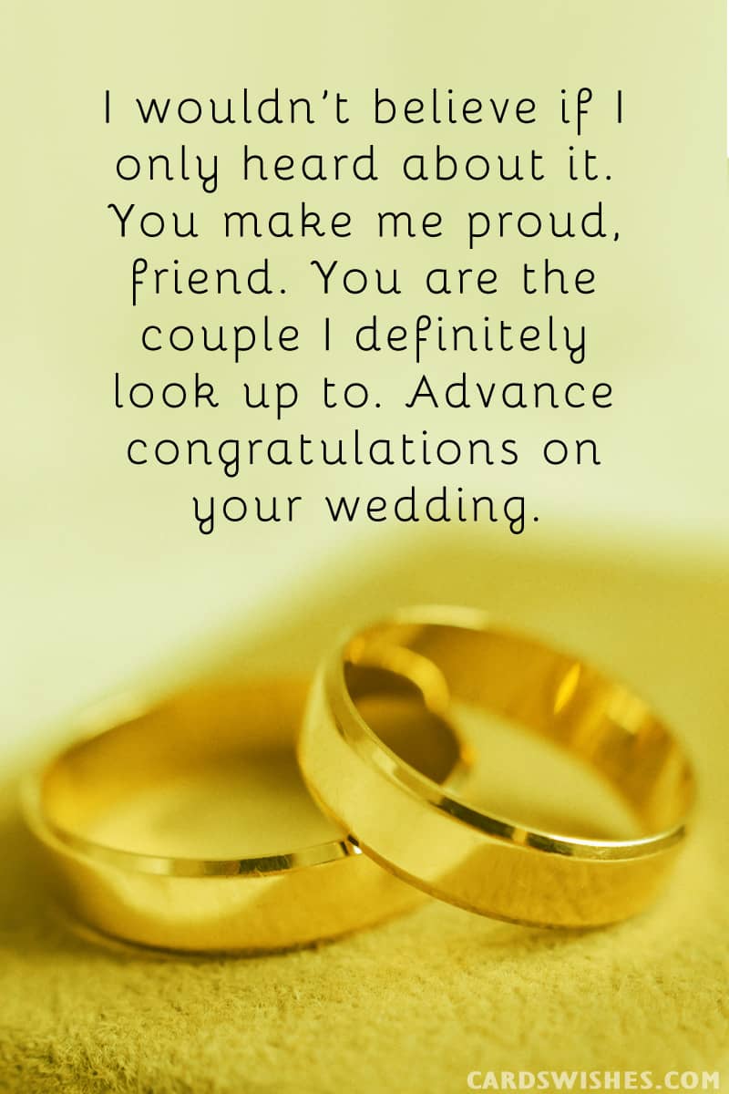 I wouldn’t believe if I only heard about it. You make me proud, friend. You are the couple I definitely look up to. Advance congratulations on your wedding.