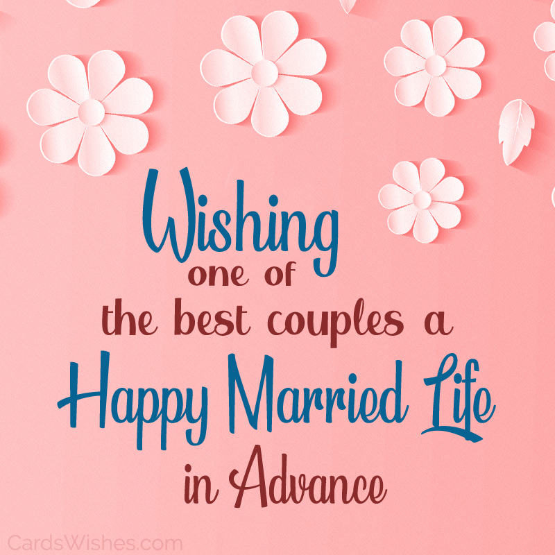 Wishing one of the best couples a happy married life in advance.