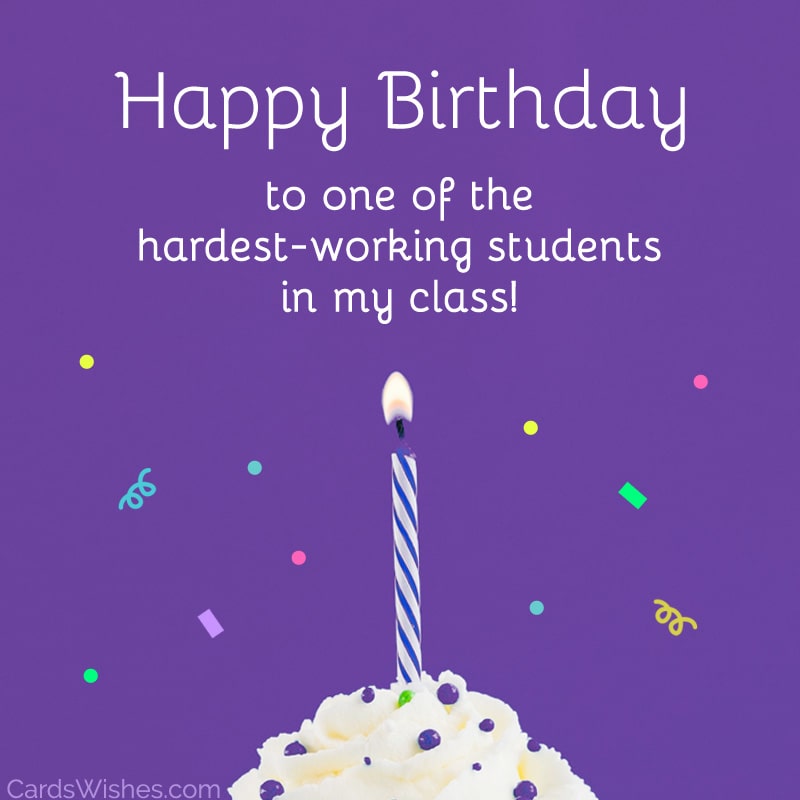 Birthday Wishes for Students