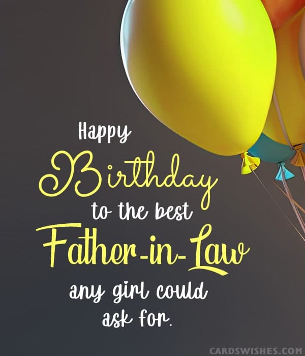 Happy Birthday to the best father-in-law any girl could ask for!