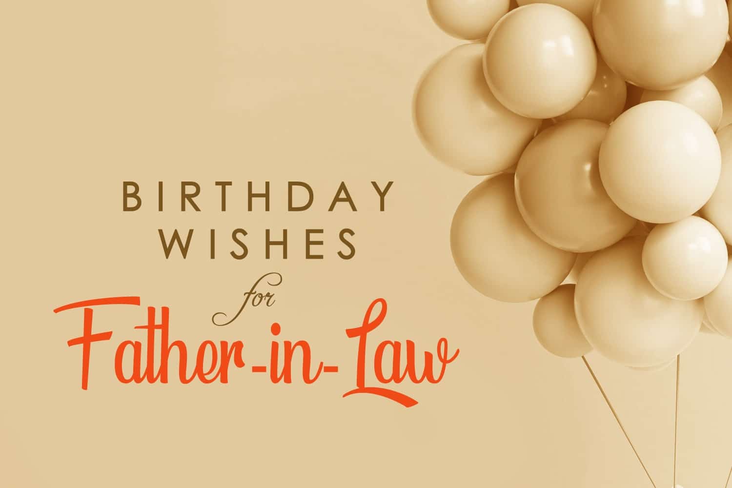 Birthday Wishes for Father-in-Law