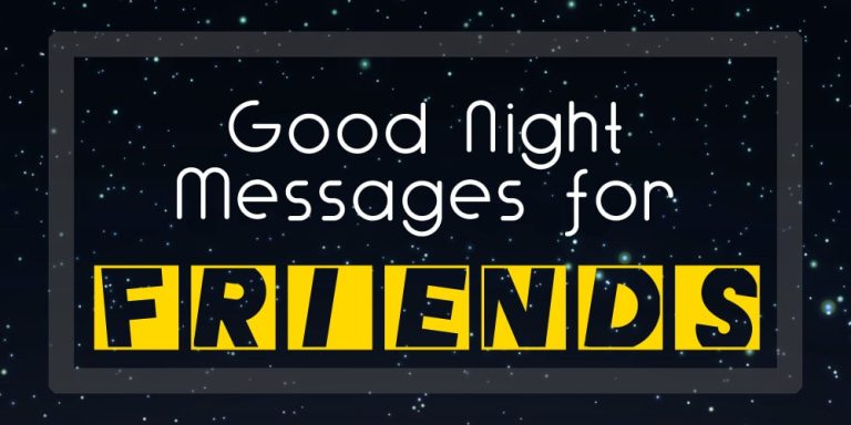 Good Night Quotes for Friends